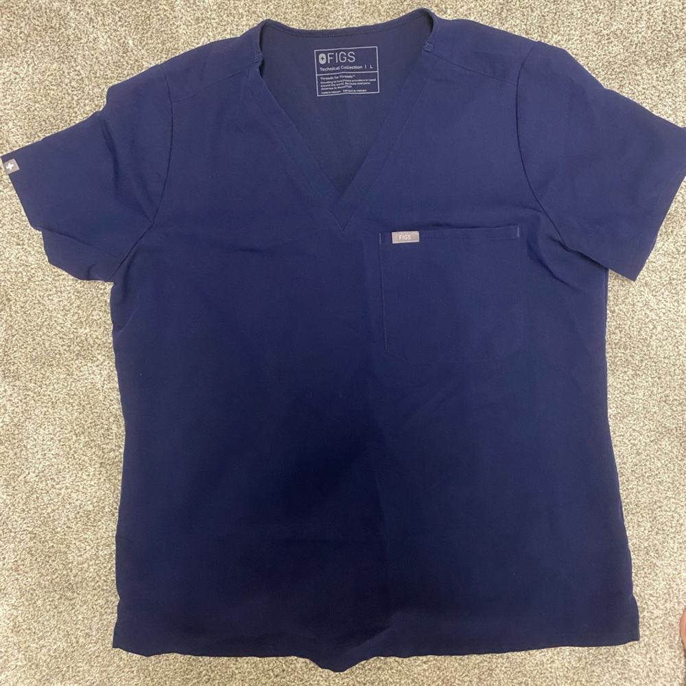 Navy blue Figs scrub set